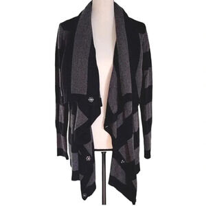 Victor Alfaro Wool Blend Drape Fit Cardigan